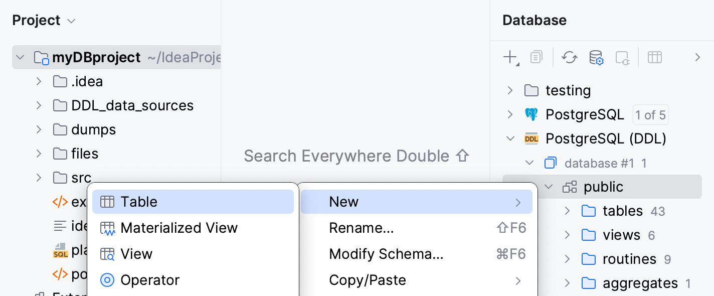 在 DDL 数据源中创建对象 在 DDL 数据源中创建对象