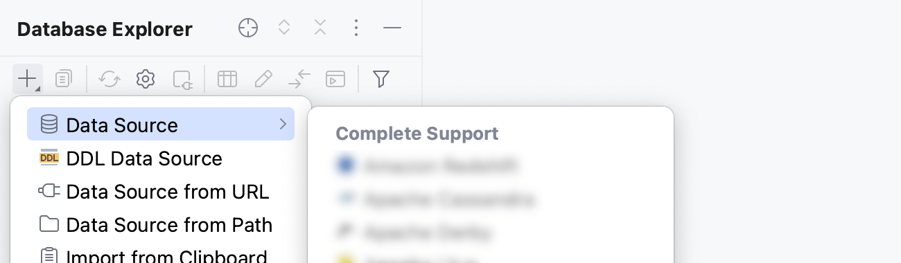 创建新数据源 创建新数据源