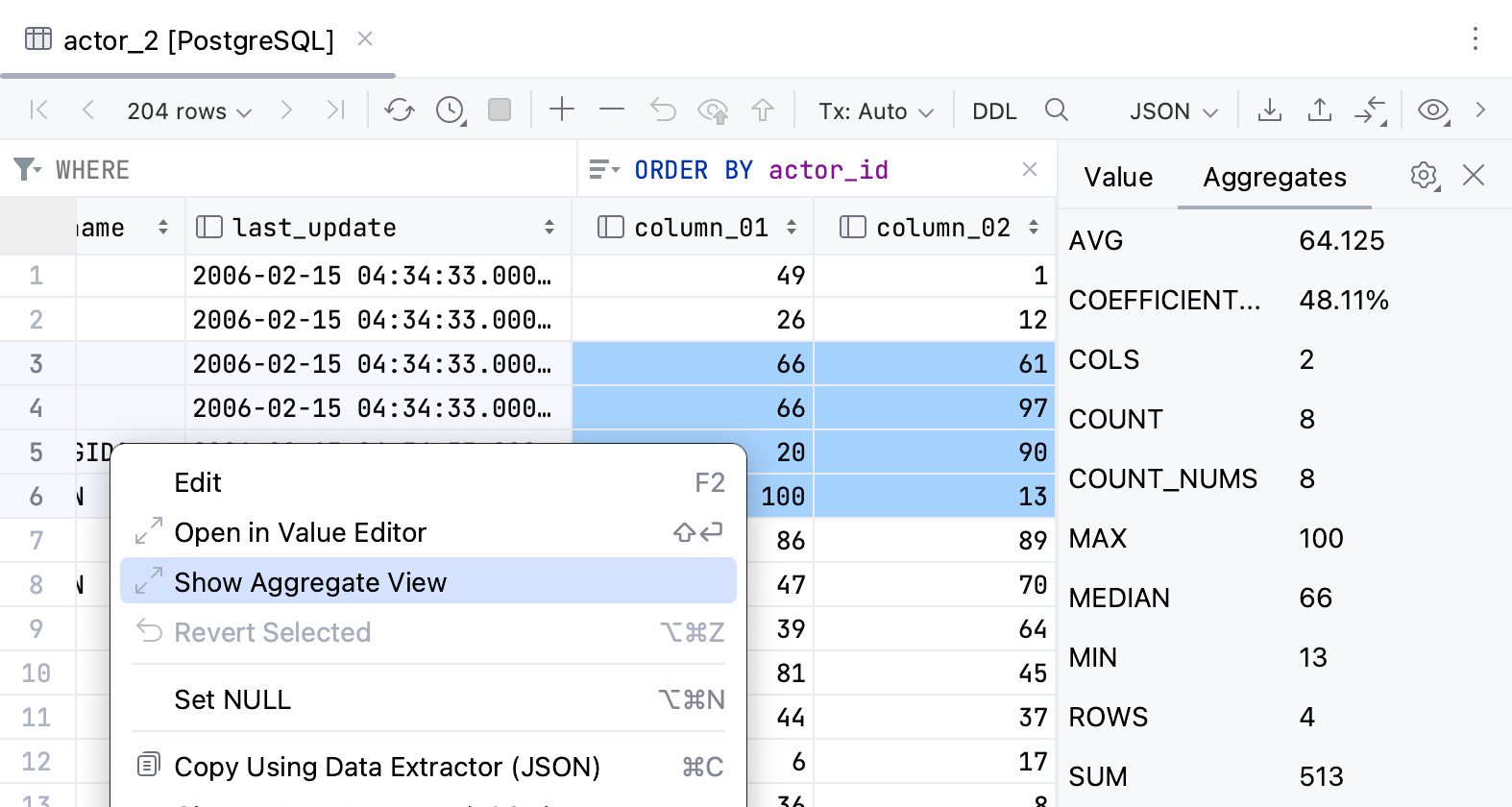 在值编辑器上下文菜单选项中打开 在值编辑器上下文菜单选项中打开