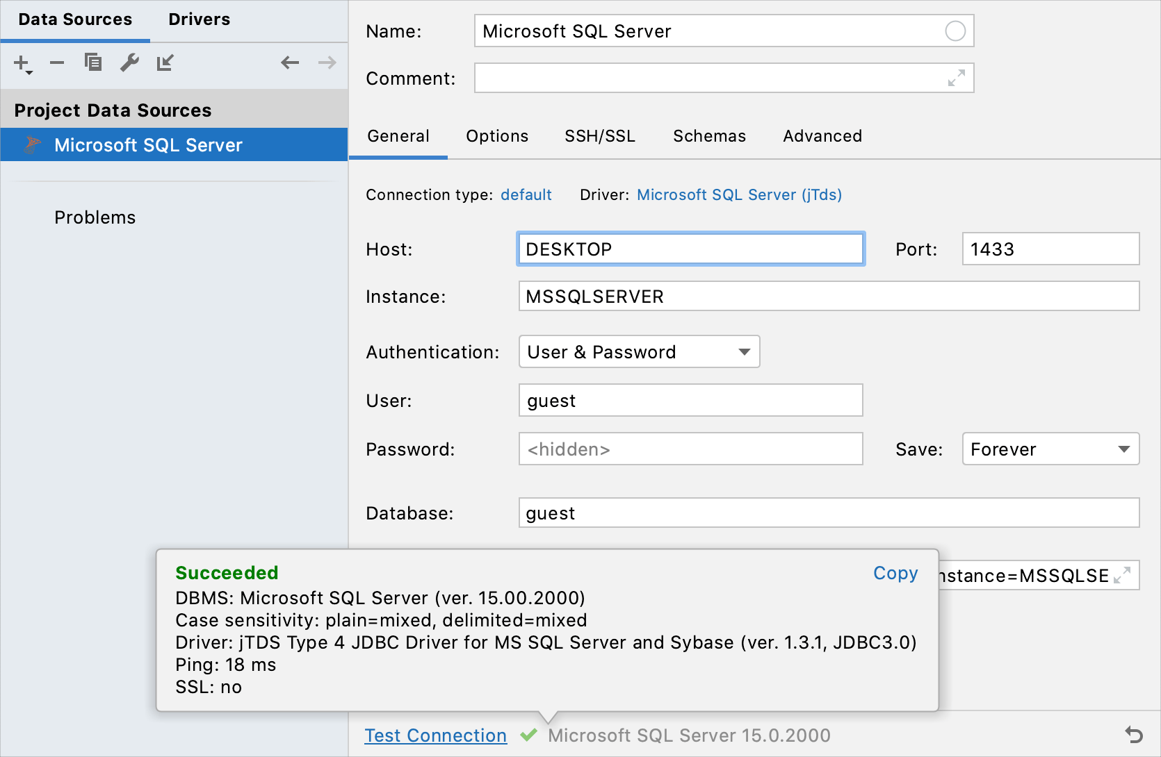 使用 SQL Server 身份验证进行连接 使用 SQL Server 身份验证进行连接