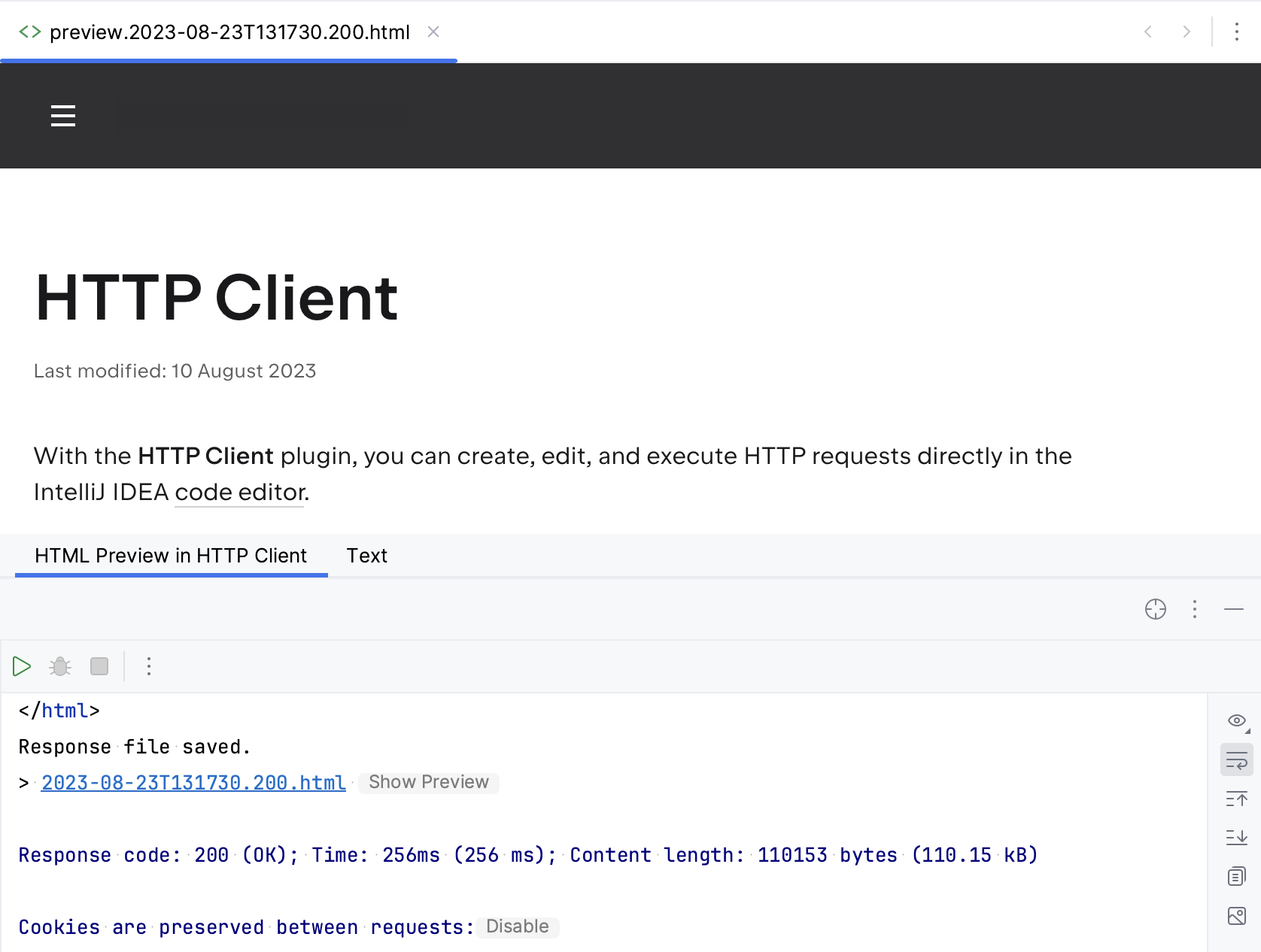 HTTP response with HTML HTTP response with HTML