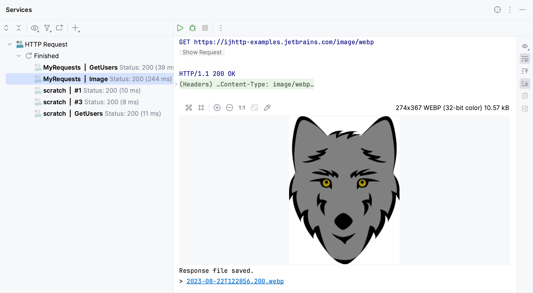 带有图像的 HTTP 响应 带有图像的 HTTP 响应