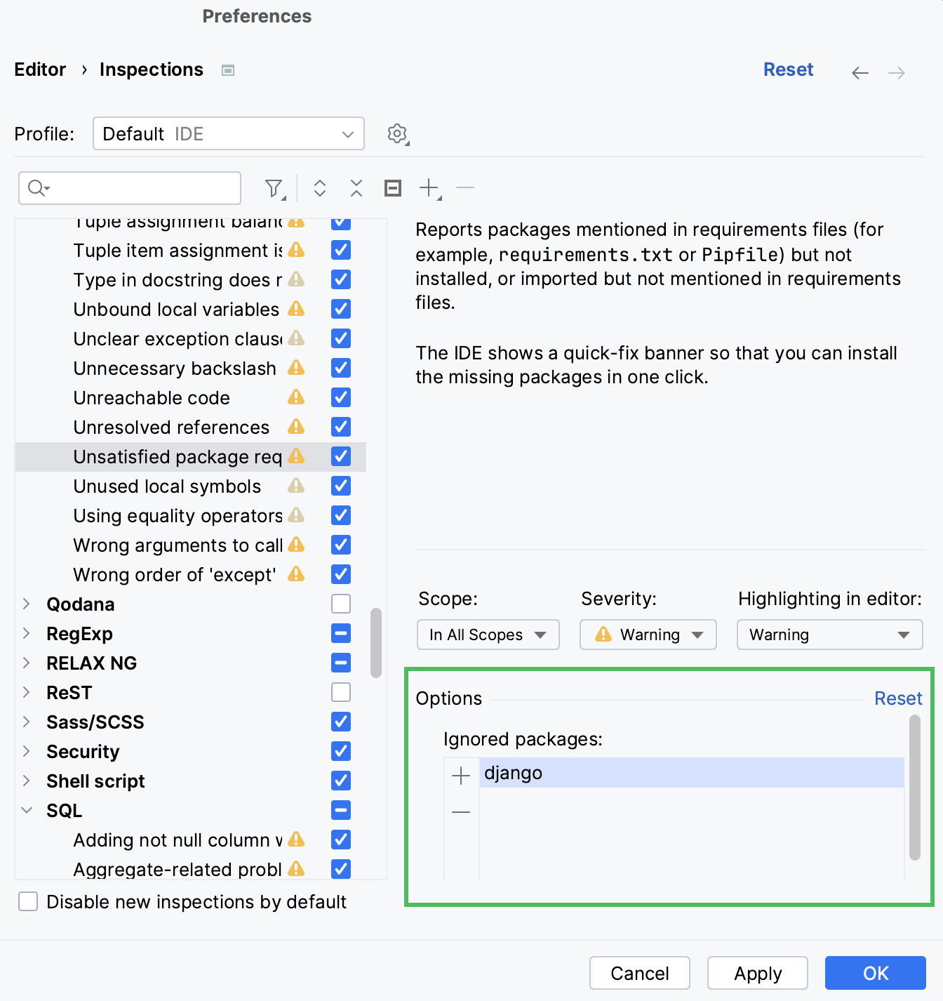 添加被忽略的包 添加被忽略的包