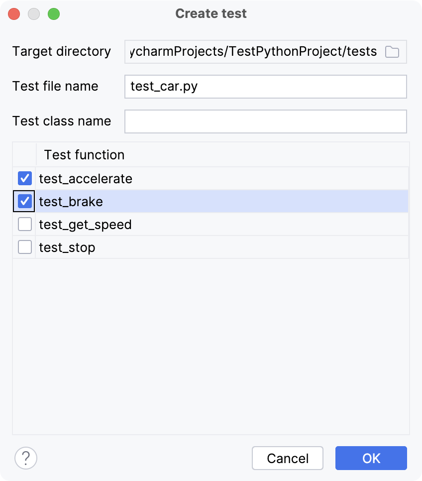 创建测试对话框 创建测试对话框