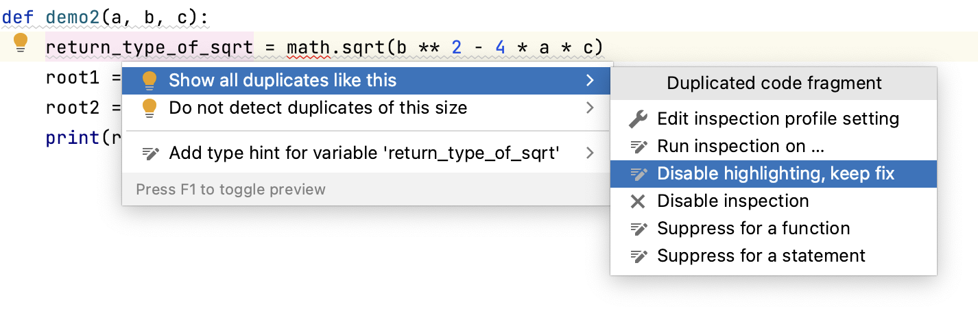 禁用突出显示,保留修复 禁用突出显示,保留修复