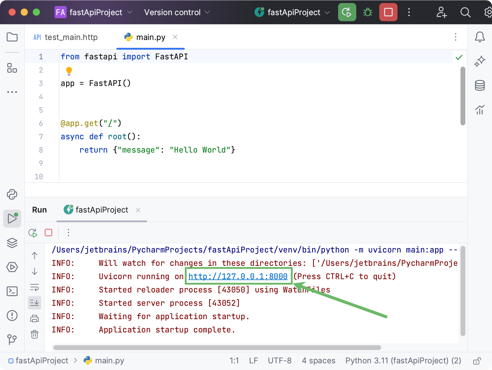 运行 FastAPI 应用程序 运行 FastAPI 应用程序