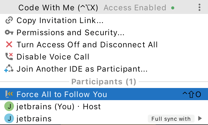 选择强制其他人跟随您 选择强制其他人跟随您