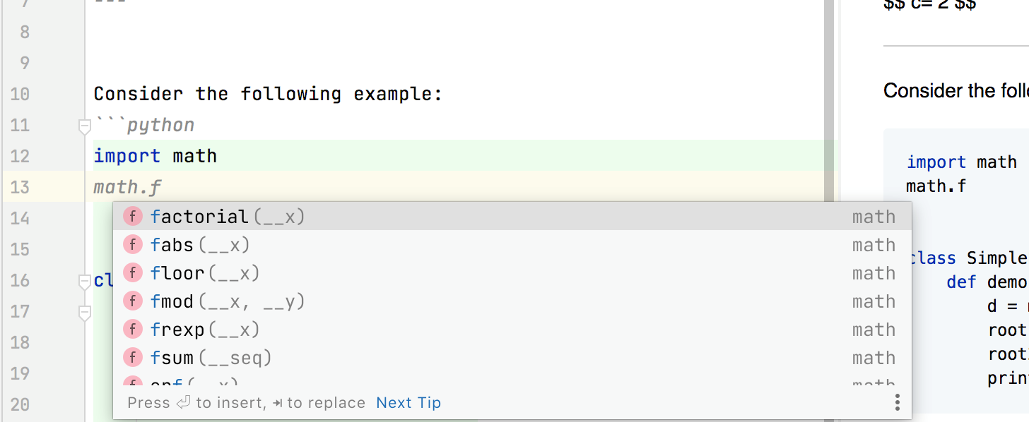 围栏代码块中的 Markdown 完成 围栏代码块中的 Markdown 完成