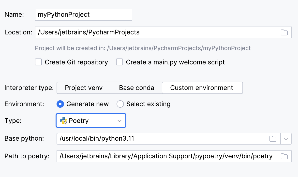 Create a project with Poetry Create a project with Poetry