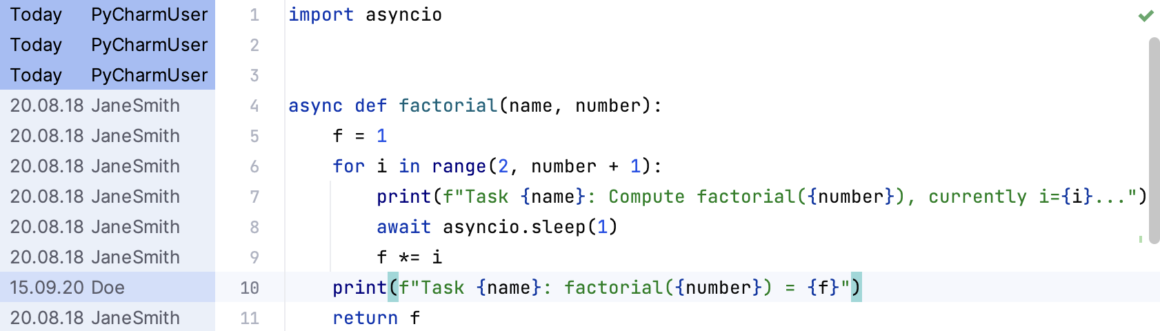Git Blame 注释 Git Blame 注释