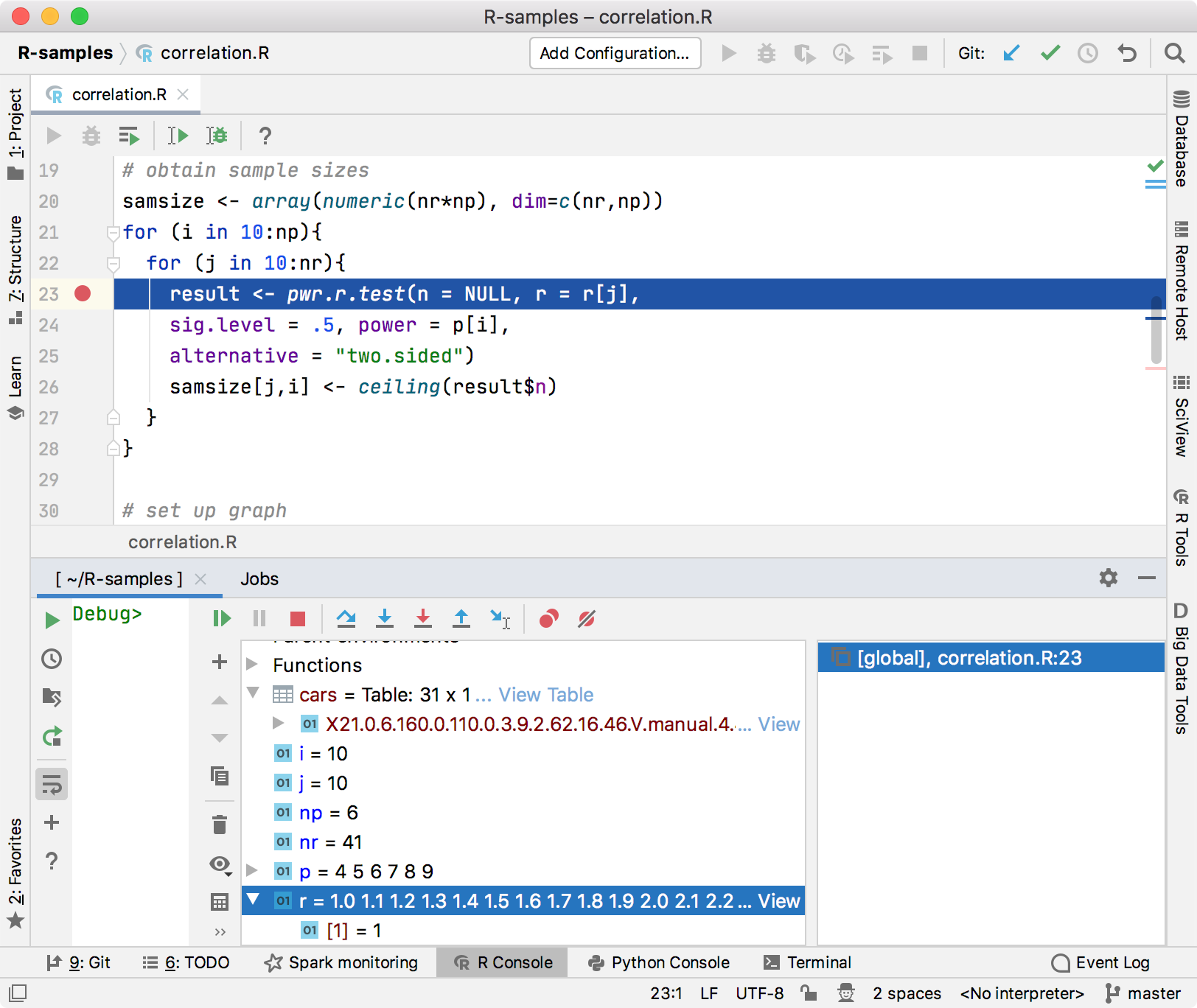 在 PyCharm 中调试 R 脚本 在 PyCharm 中调试 R 脚本