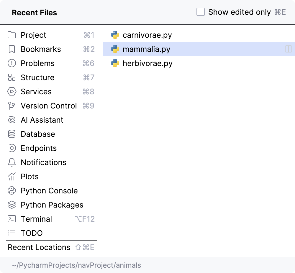 Py 最近的文件 Py 最近的文件