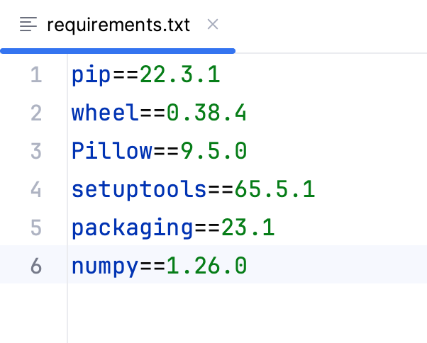 生成requirements.txt文件 生成requirements.txt文件