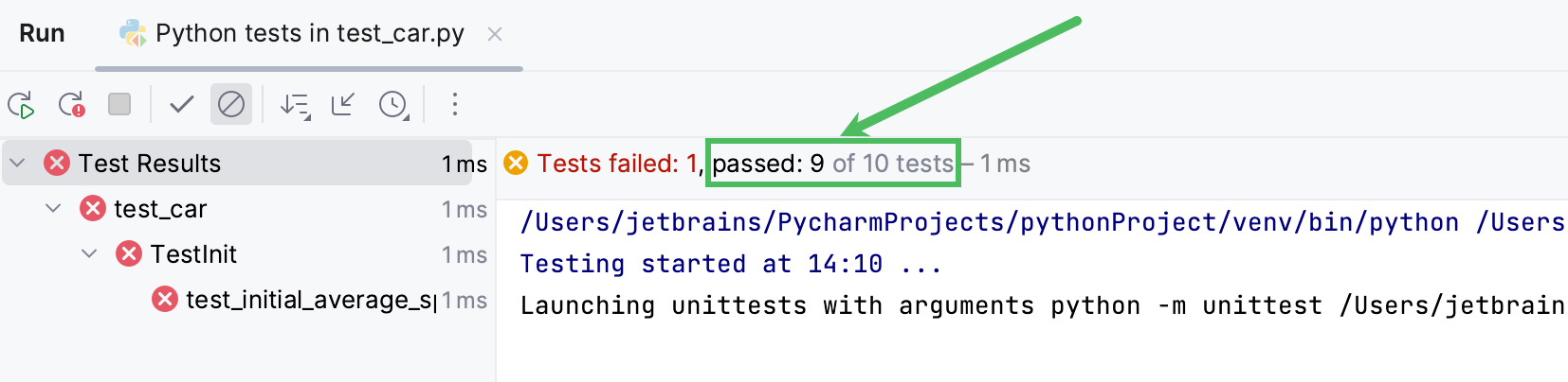 运行单元测试 运行单元测试