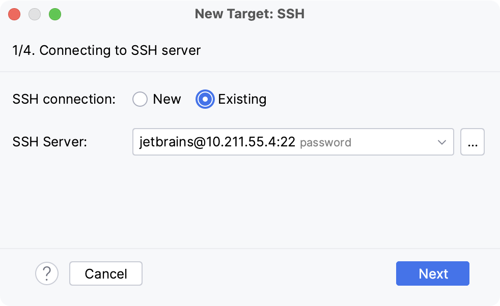 连接到 SSH 服务器 连接到 SSH 服务器