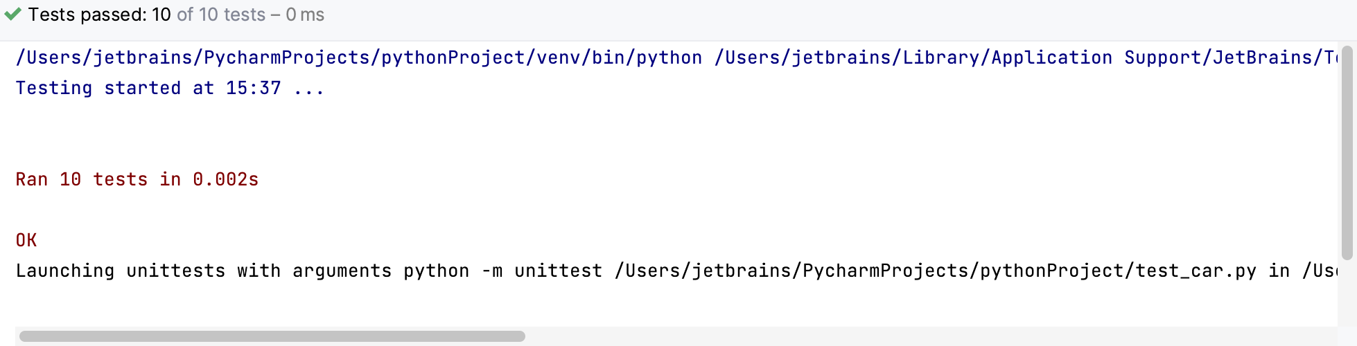 通过测试 通过测试