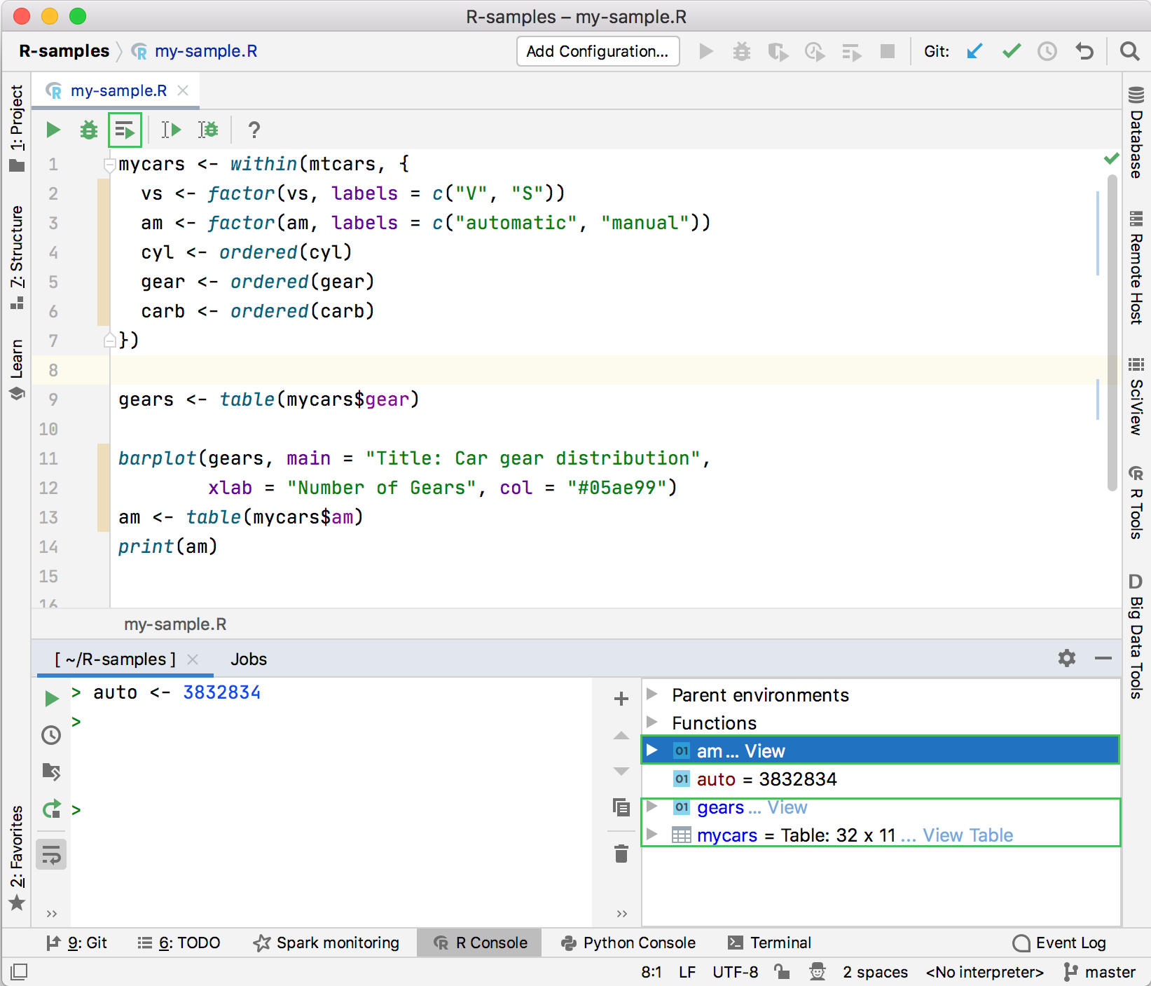 结果被复制到全局环境中 结果被复制到全局环境中