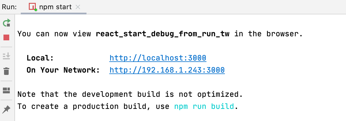 React 应用程序正在运行 React 应用程序正在运行