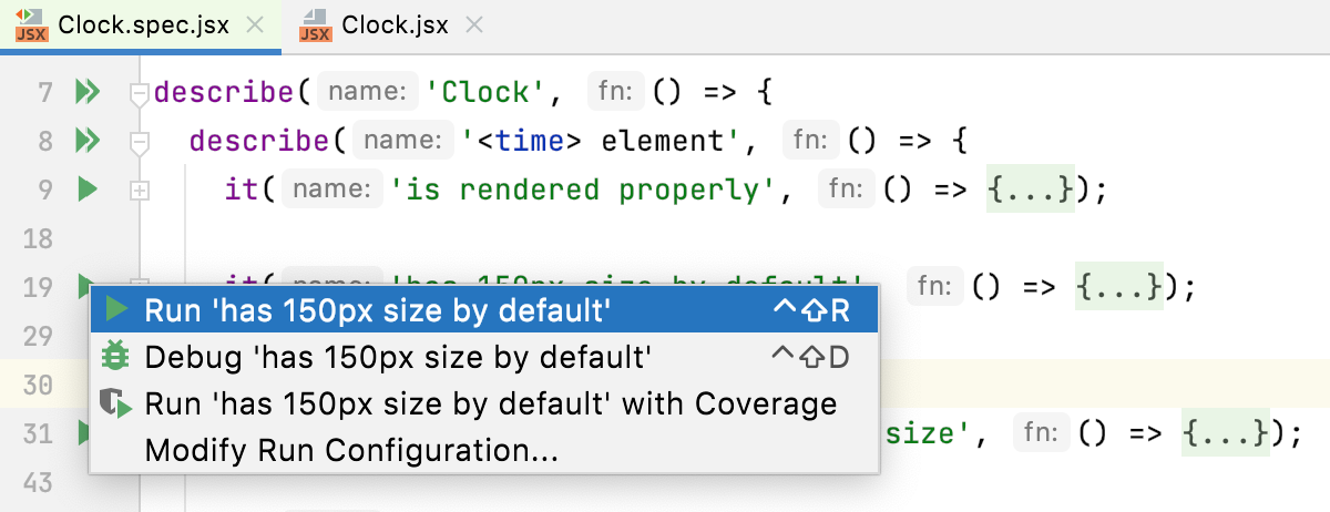 从编辑器运行一项测试 从编辑器运行一项测试
