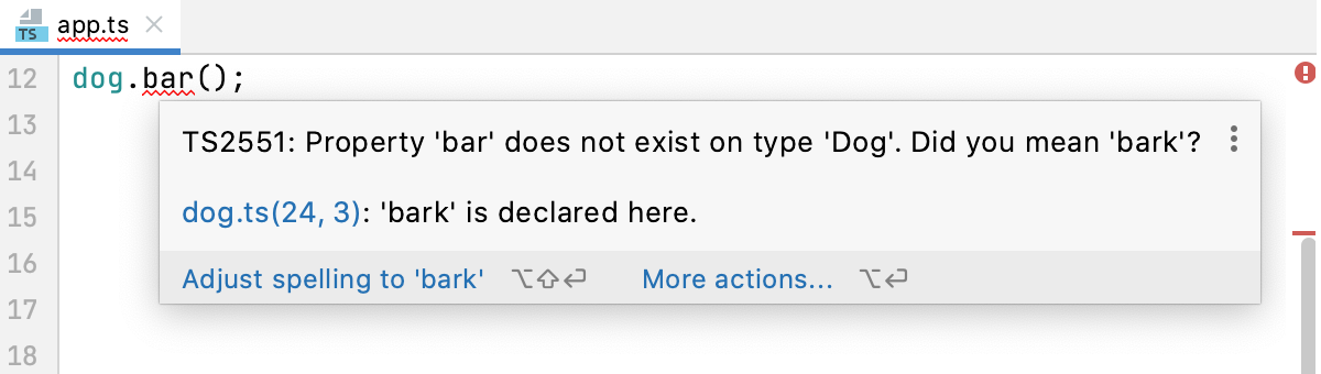 在编辑器中查看错误的描述 在编辑器中查看错误的描述