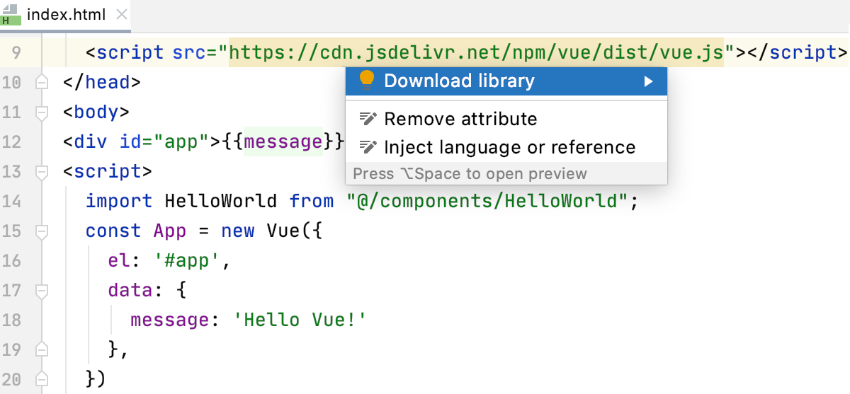 通过CDN链接下载的库 通过CDN链接下载的库